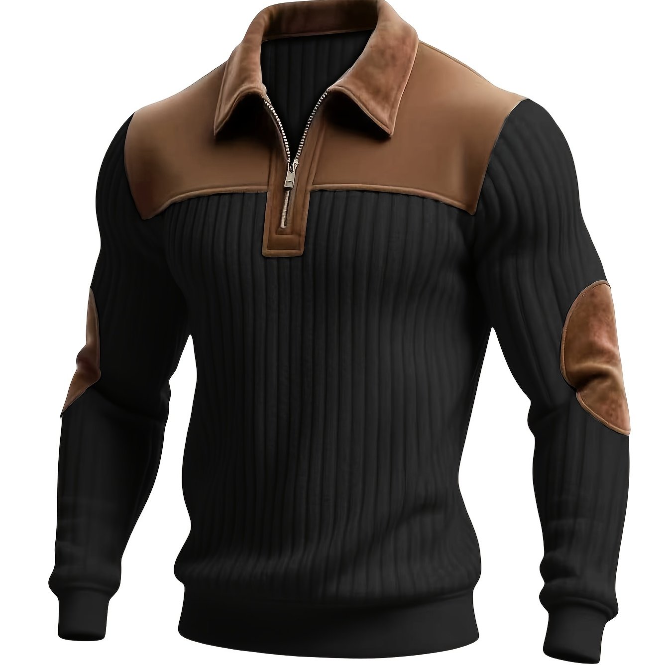 Uwe | Sportowo-elegancki sweter typu Troyer