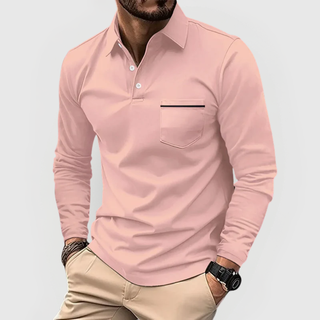 Elegancka i wygodna koszulka polo z praktyczną kieszenią