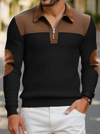 Uwe | Sportowo-elegancki sweter typu Troyer