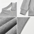 Romano | Vintage Geometryczny Sweter z Zamkiem