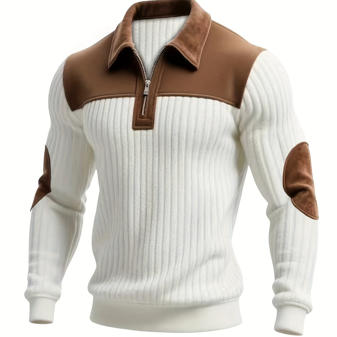 Uwe | Sportowo-elegancki sweter typu Troyer