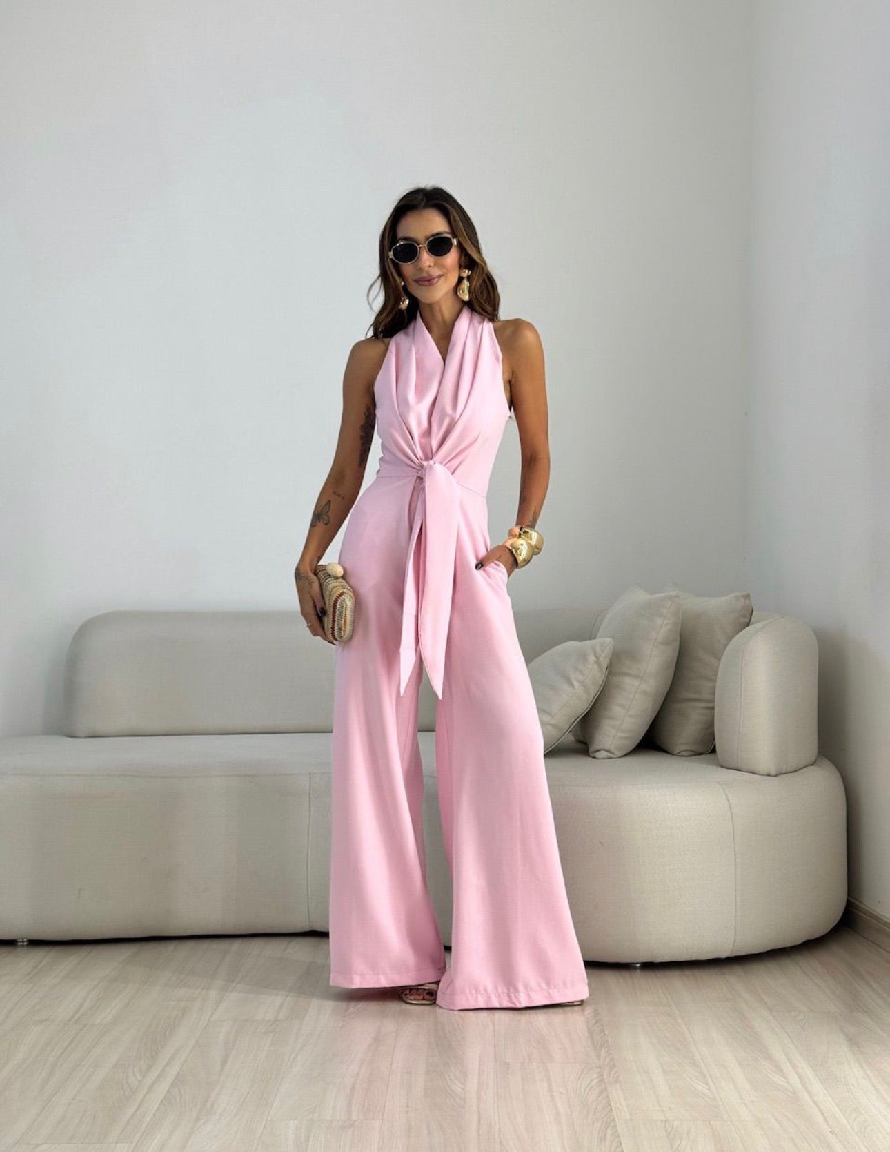 Carol| Elegancki Kombinezon Halter