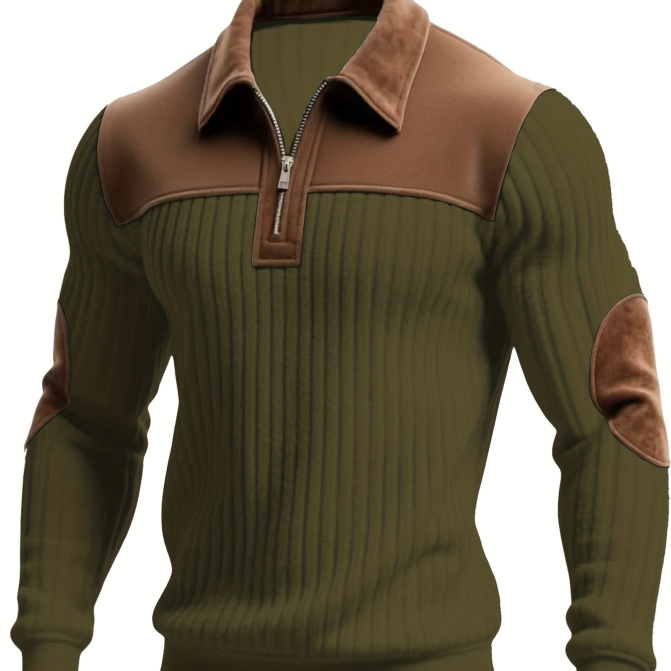 Uwe | Sportowo-elegancki sweter typu Troyer