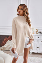 Sandra | Sweter Damski Tricoté Modny z Okrągłym Kołnierzem
