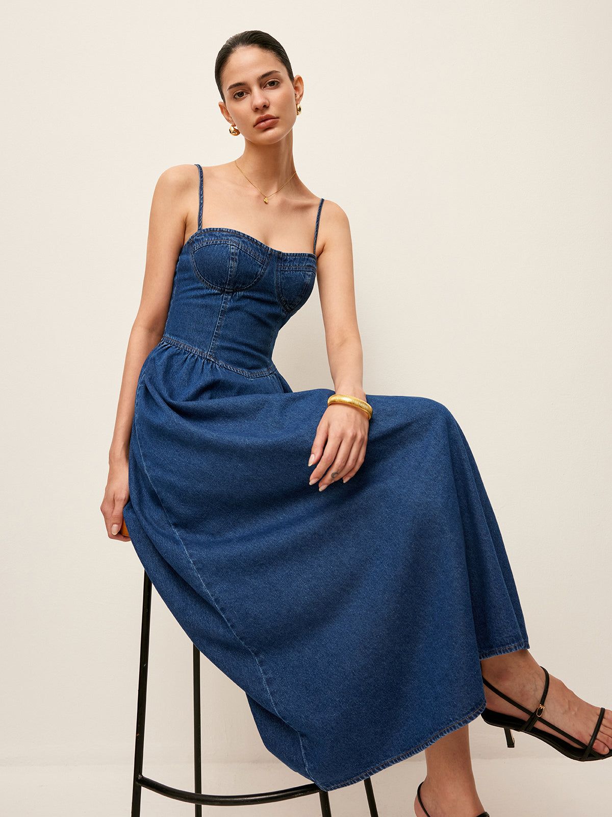 Sukienka Maxi z Dżinsu – Edycja Elegancji