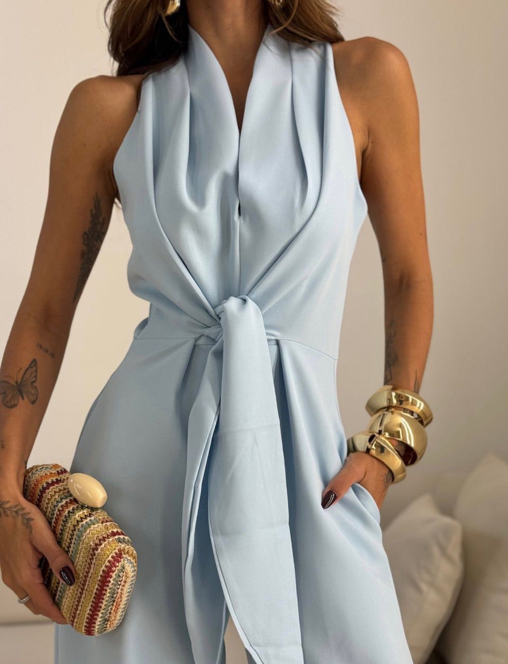 Carol| Elegancki Kombinezon Halter