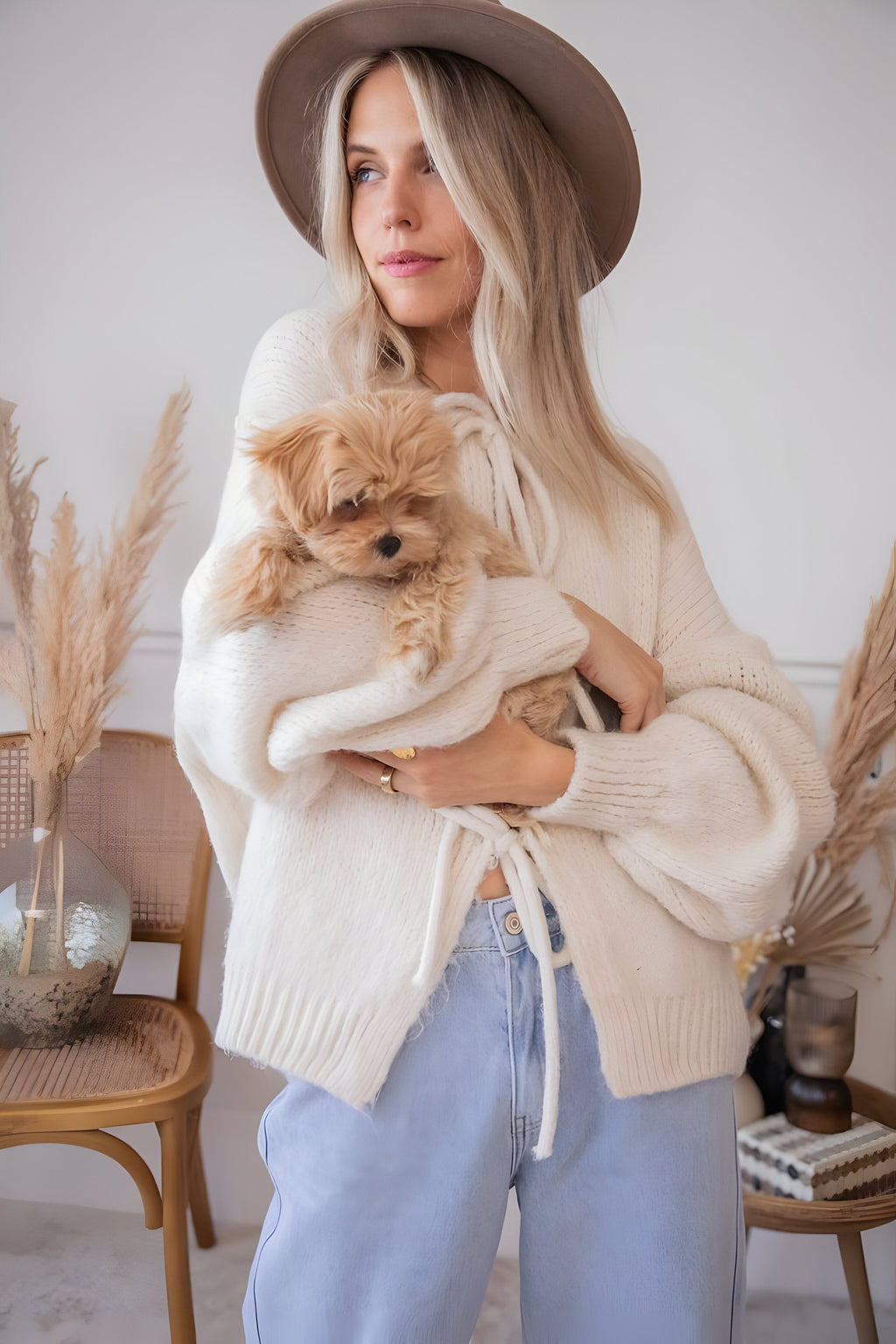 Lilly| Sweter Robiony na Drutach