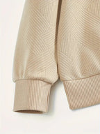 Romano | Vintage Geometryczny Sweter z Zamkiem