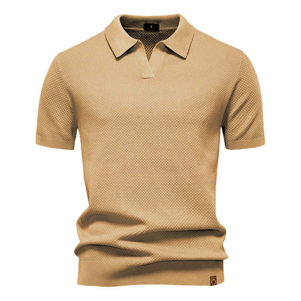 Sierpień | Casual strukturyzowana koszulka polo