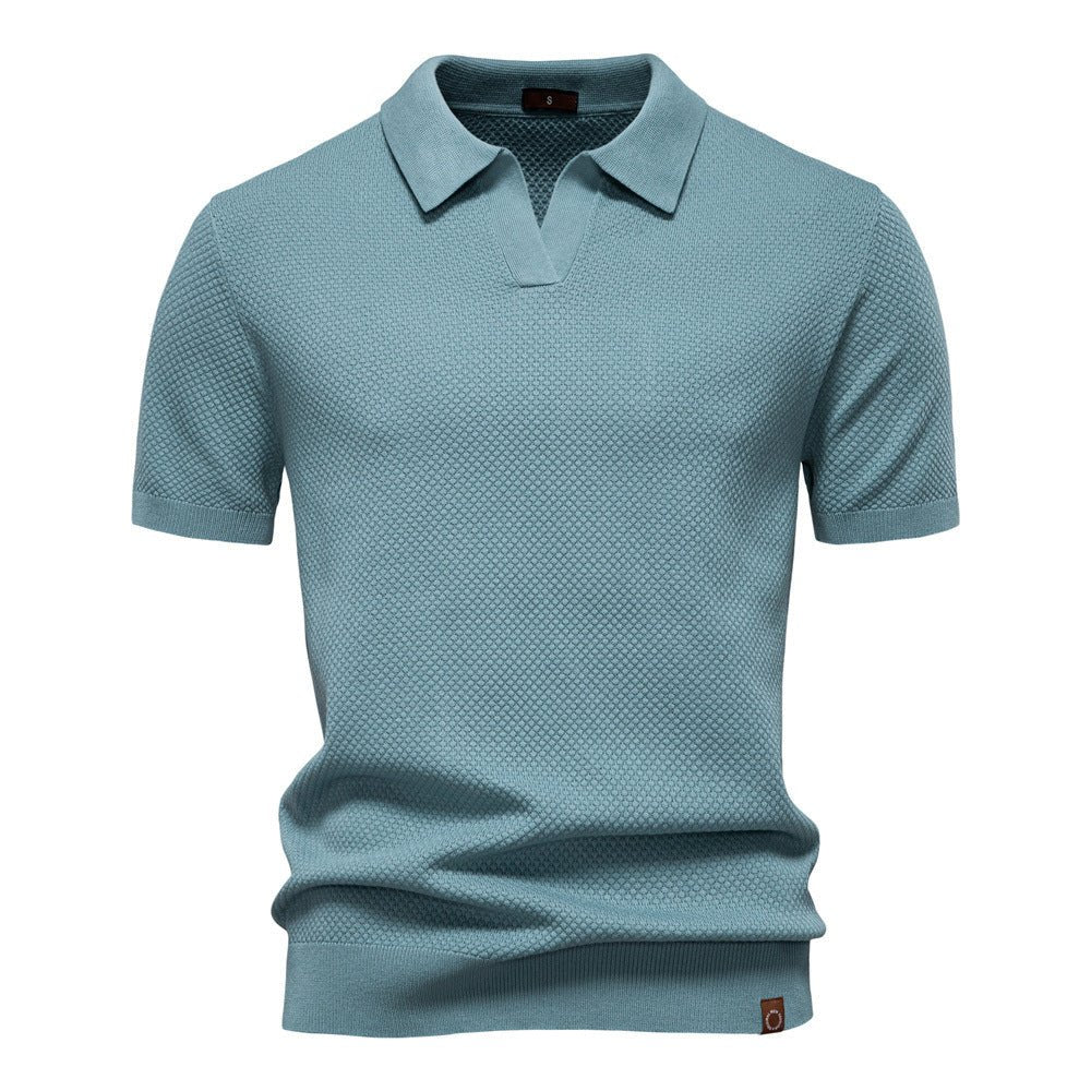Sierpień | Casual strukturyzowana koszulka polo
