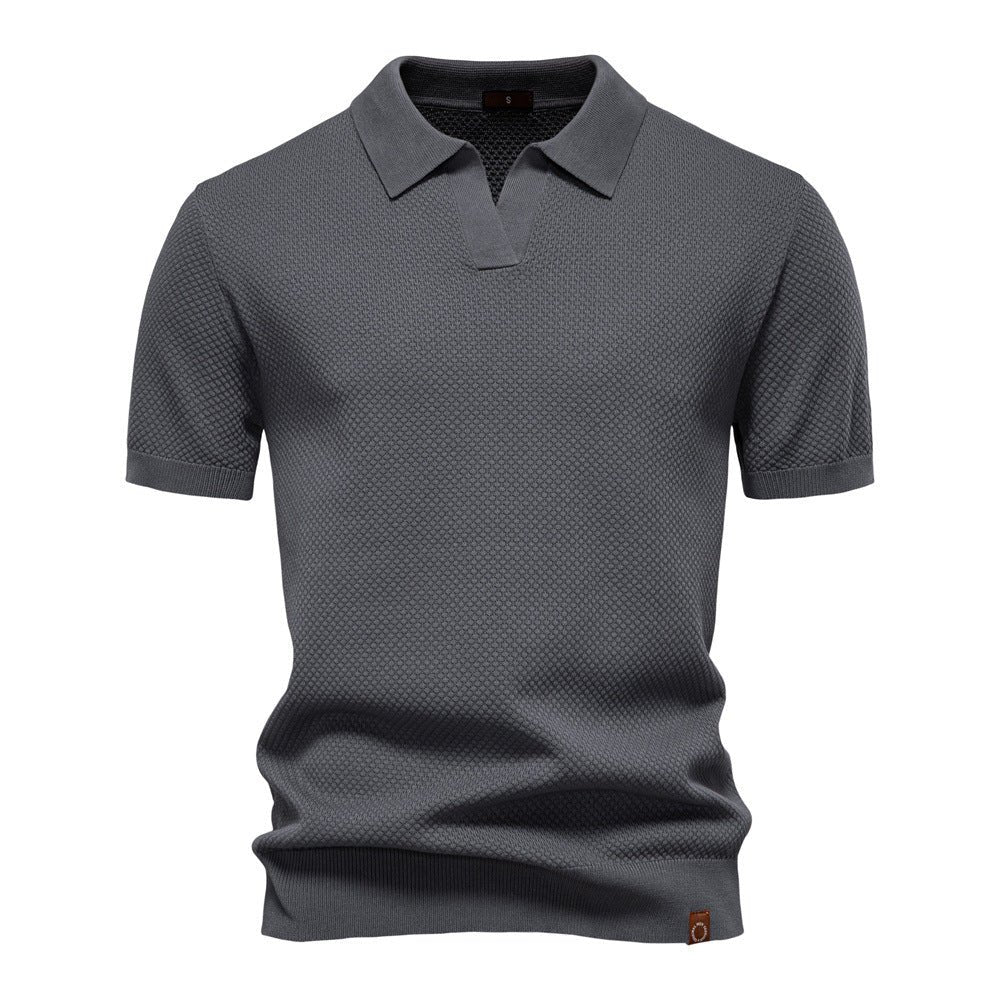 Sierpień | Casual strukturyzowana koszulka polo