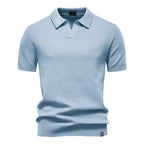 Sierpień | Casual strukturyzowana koszulka polo