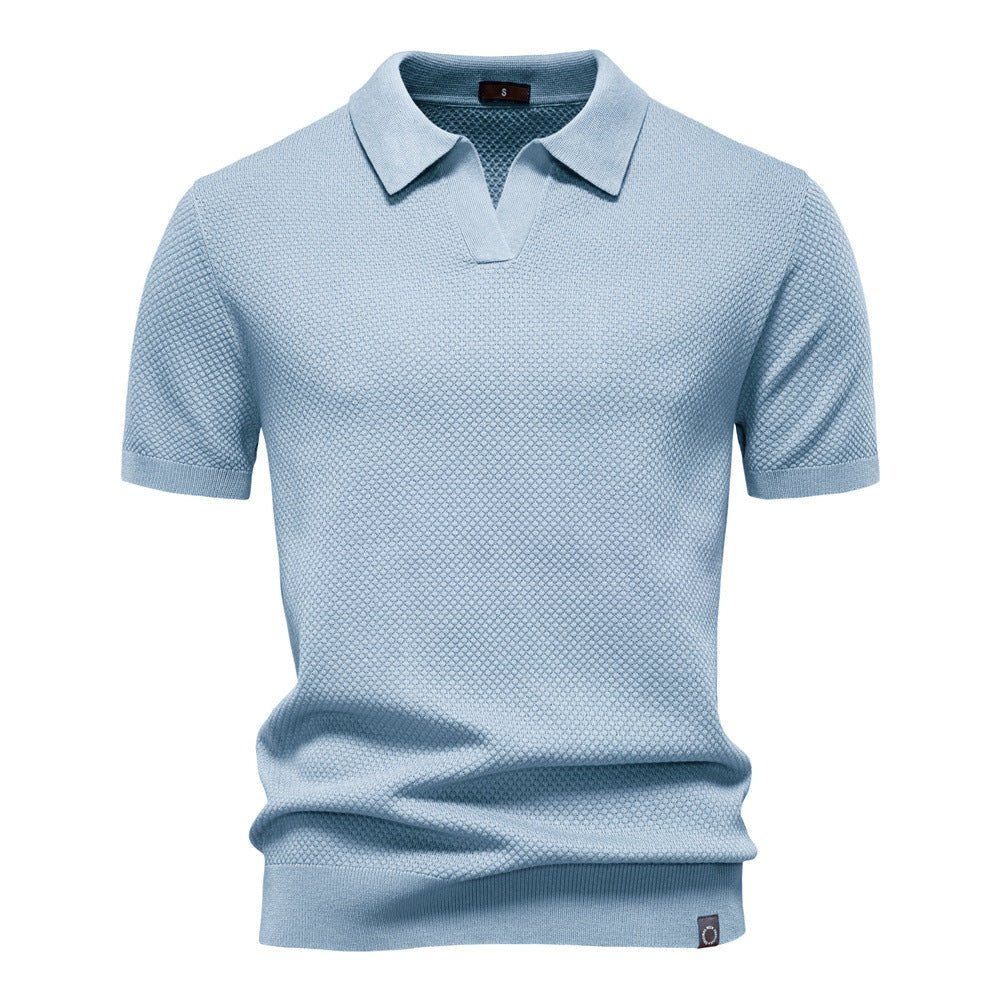 Sierpień | Casual strukturyzowana koszulka polo