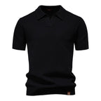 Sierpień | Casual strukturyzowana koszulka polo