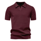 Sierpień | Casual strukturyzowana koszulka polo