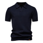 Sierpień | Casual strukturyzowana koszulka polo