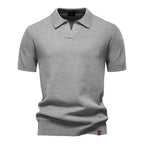 Sierpień | Casual strukturyzowana koszulka polo