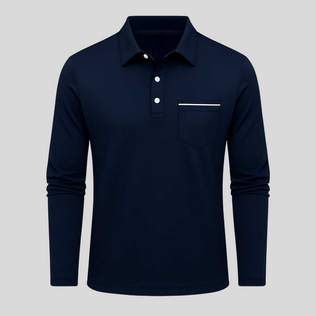 Elegancka i wygodna koszulka polo z praktyczną kieszenią