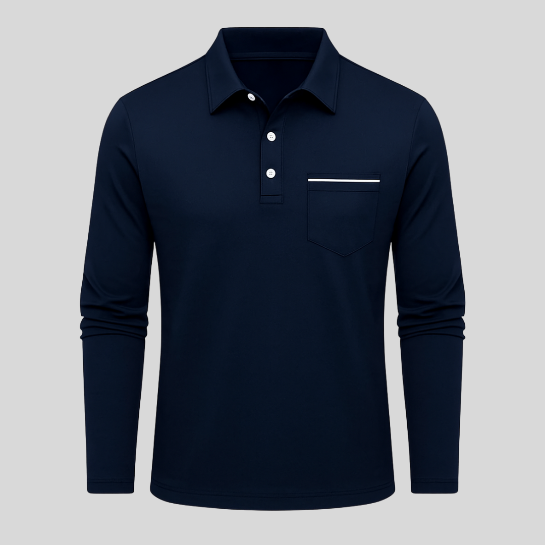 Elegancka i wygodna koszulka polo z praktyczną kieszenią