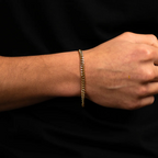 Złota Bransoleta Cuban Link dla Mężczyzn - Gruba Bransoleta