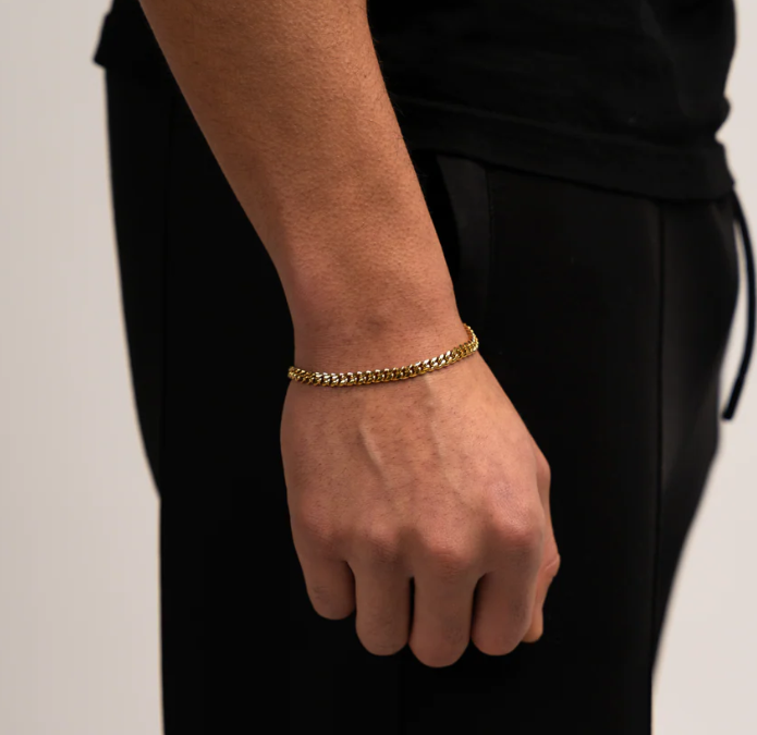 Złota Bransoleta Cuban Link dla Mężczyzn - Gruba Bransoleta