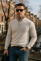 Windsor Half-Zip Męski Sweter