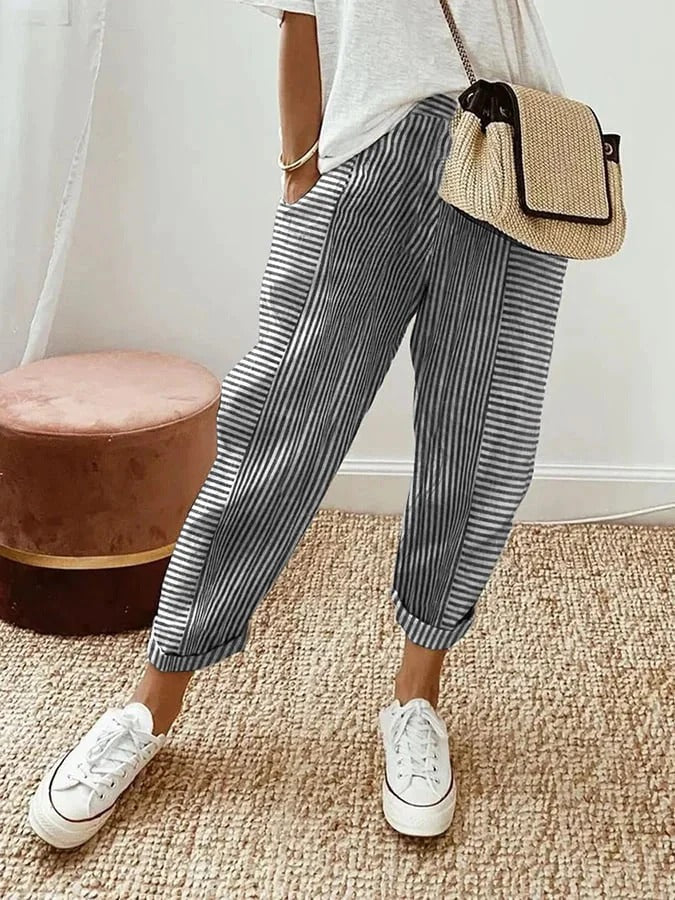 Eleganckie spodnie w paski
