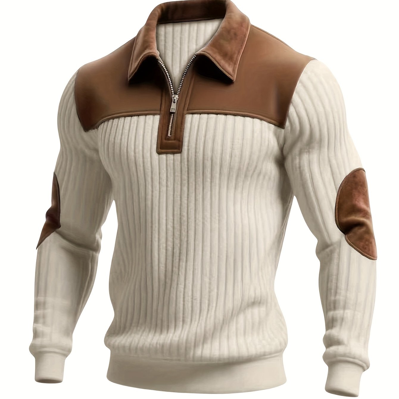 Uwe | Sportowo-elegancki sweter typu Troyer
