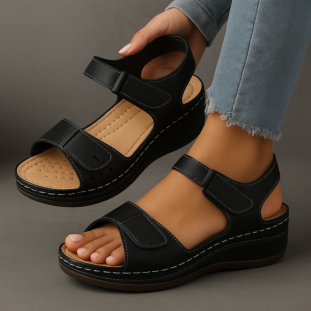 Laura | Damskie Komfortowe Sandały Wedge na Lato