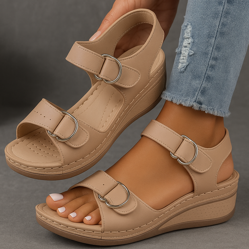 Laura | Damskie Komfortowe Sandały Wedge na Lato