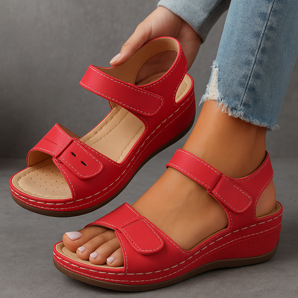 Laura | Damskie Komfortowe Sandały Wedge na Lato