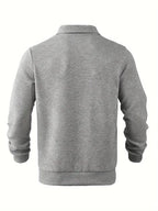 Romano | Vintage Geometryczny Sweter z Zamkiem