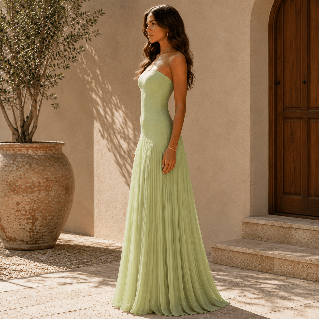 Sukienka z dekoltem off-shoulder