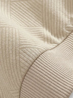 Romano | Vintage Geometryczny Sweter z Zamkiem