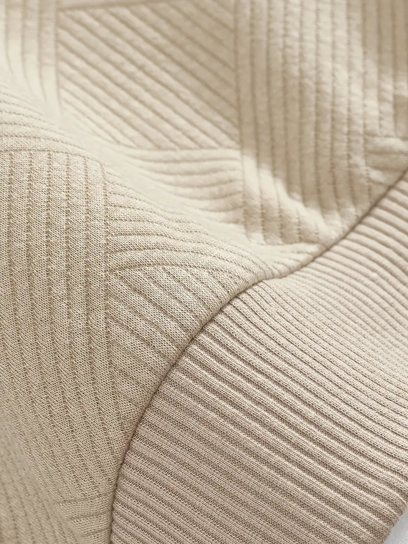 Romano | Vintage Geometryczny Sweter z Zamkiem