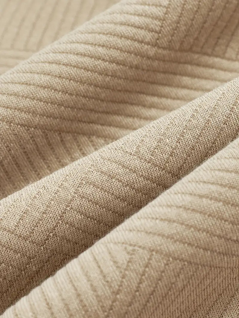 Romano | Vintage Geometryczny Sweter z Zamkiem