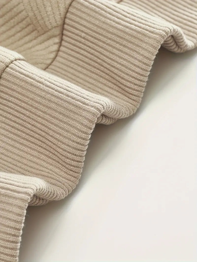 Romano | Vintage Geometryczny Sweter z Zamkiem
