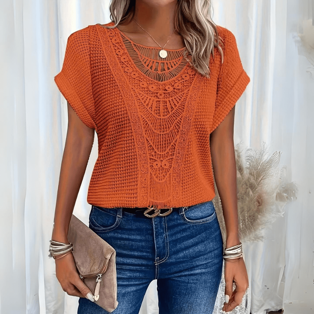 CHARLOTTE | Elegancki top z koronki