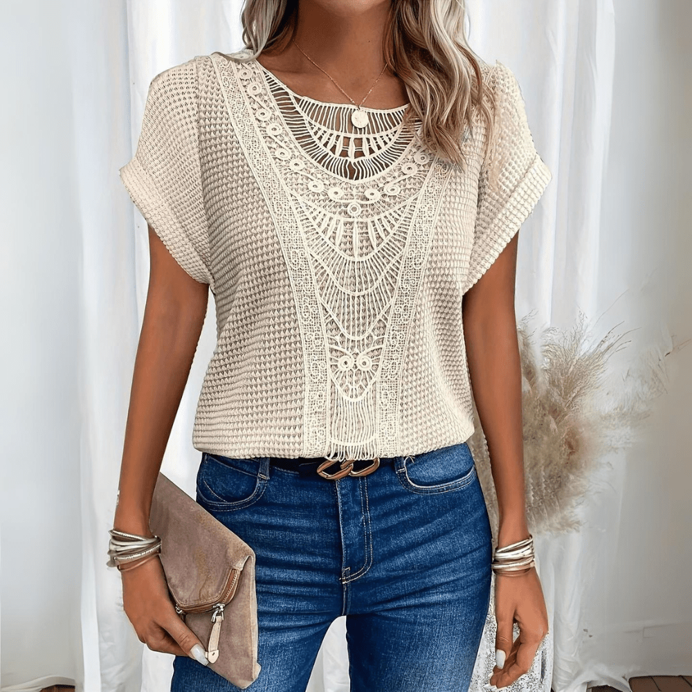 CHARLOTTE | Elegancki top z koronki