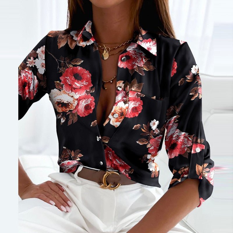 Eliselle | Elegancka bluzka z kołnierzykiem