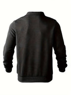 Romano | Vintage Geometryczny Sweter z Zamkiem